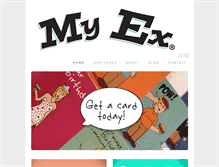 Tablet Screenshot of myexcards.com